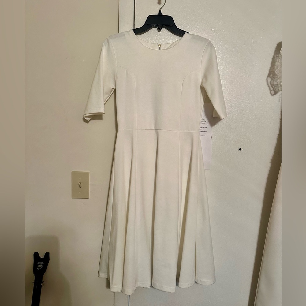 Elegant White Midi Dress